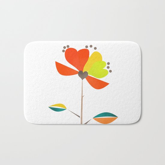Fantasy . Flower . Bath Mat