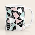 Ablines With Blush Mint Blocks Throw Pillow By Project M
