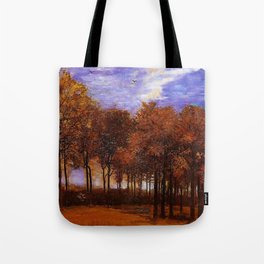 Autumn Landscape by Vincent van Gogh Tote Bag