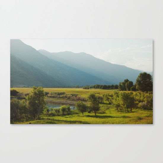 Wading Deer Canvas Print