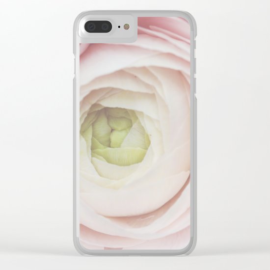 Anemone Flower in LOVE Clear iPhone Case