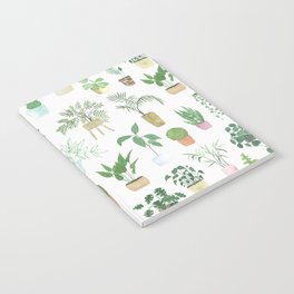 Watercolor Plantitas Notebook | Plants, Houseplants, Potted, Plantitas, Succulent, Green, Planets, Cactus, Pot, Botanical 