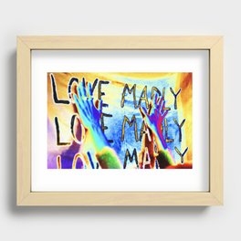 LOVE MADLY Recessed Framed Print