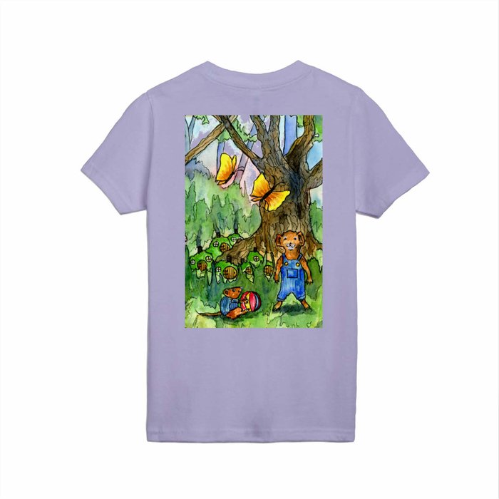 A Village in the Forest Kids T Shirt