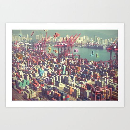 Pier Tetris Art Print