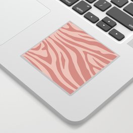 Pink Zebra Skin Pattern Sticker