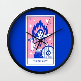The Feminist tarot Wall Clock