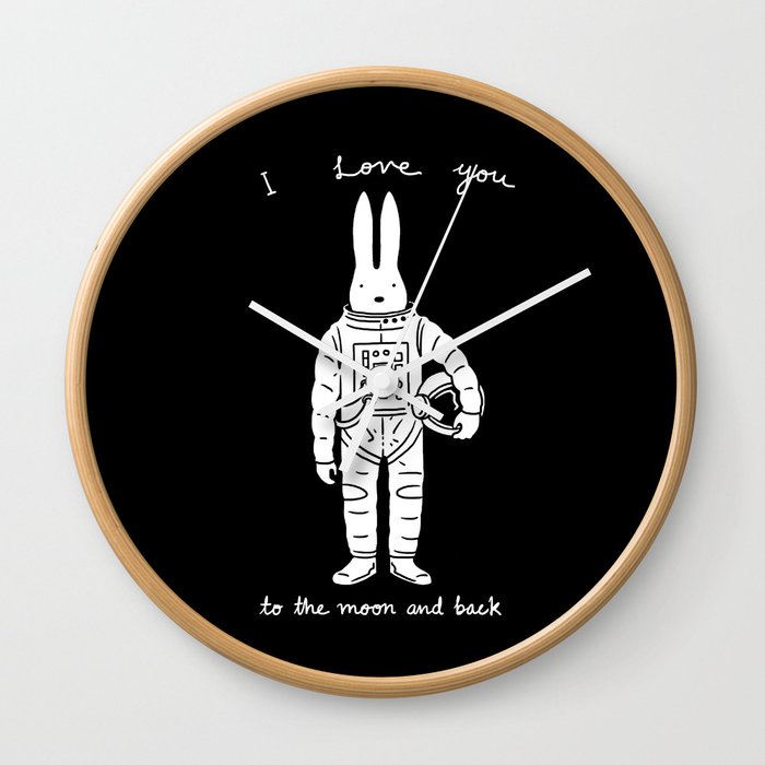 To the Moon and Back Wall Clock