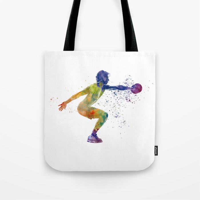 Fitness in watercolor Tote Bag