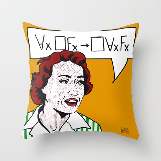 Ruth Barcan Marcus Throw Pillow