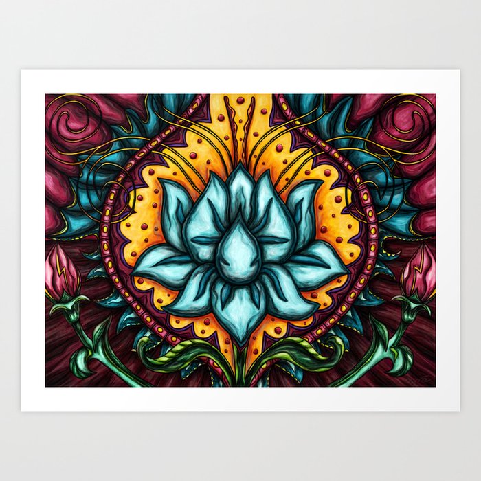 psychedelic flower art