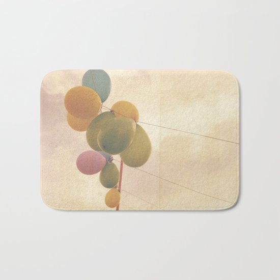 The Vintage Balloons Bath Mat