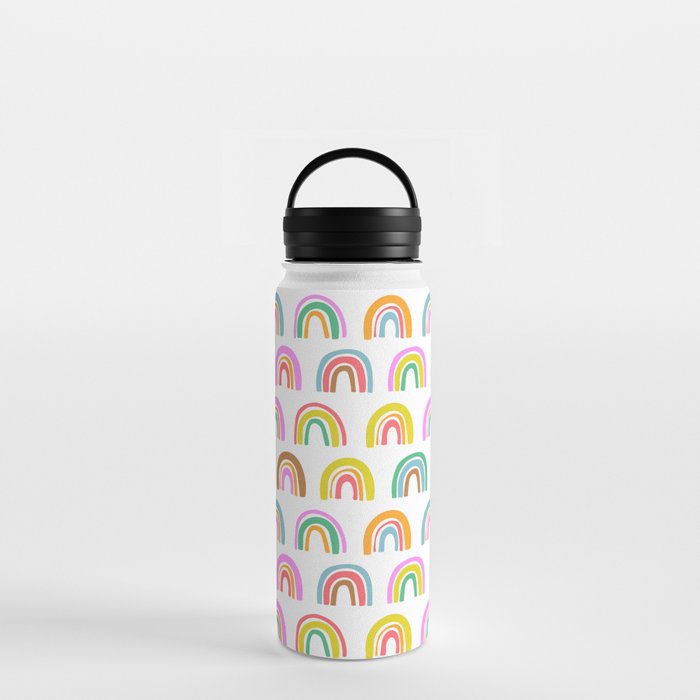 Bold Rainbow Pattern Water Bottle