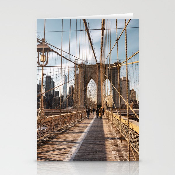 Brooklyn Bridge | Travel Photography in New York City | Winter in NYC Stationery Cards