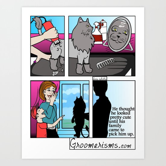 The Lion Clip Art Print