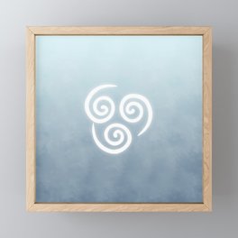 Avatar Air Bending Element Symbol Framed Mini Art Print
