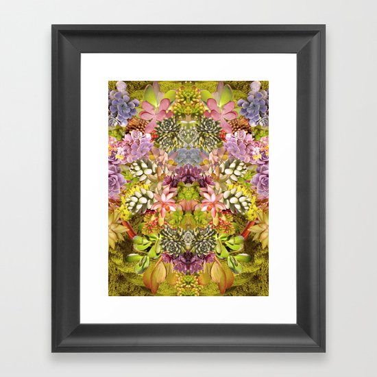 Succulent Garden Framed Art Print