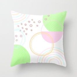 Colourful shapes Throw Pillow