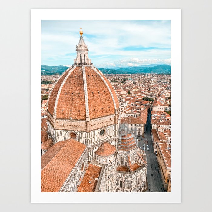 The Duomo of Florence, Italy | Cathedral, Church, Dome | Firenze | Religion  | Wall Art | Historical Poster Art Print by Wanderlust Travel Photography  by Explori | Society6