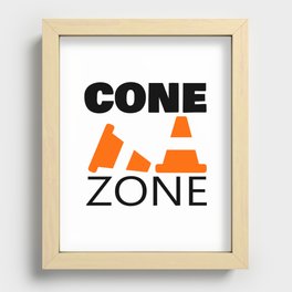 Cone zone Recessed Framed Print