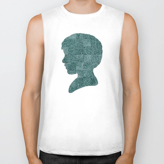 Boy Silhouette Biker Tank