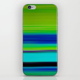 Opportunity - Green And Blue Modern Abstract Art iPhone Skin