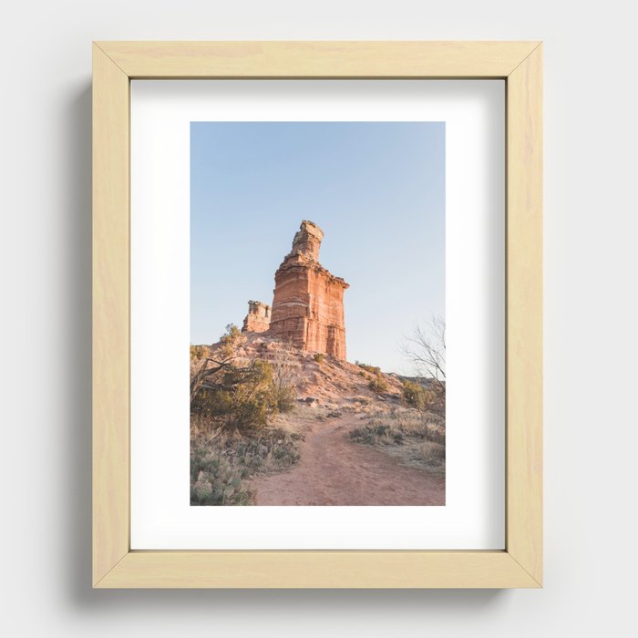 Palo Duro Canyon Lighthouse Recessed Framed Print