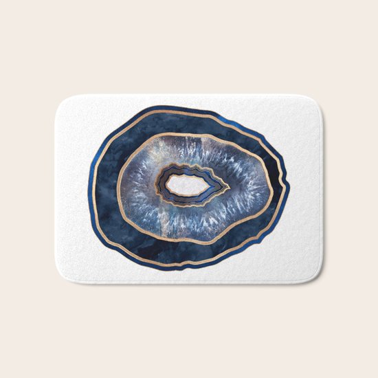 Agate - Blue Bath Mat