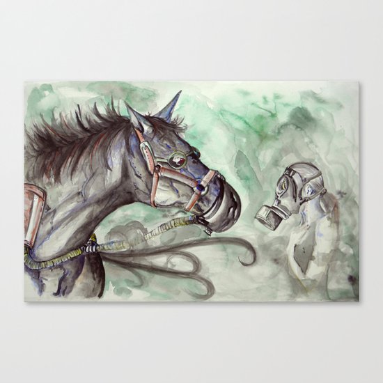 Gas Mask Canvas Print