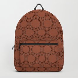 Rust Abstract Dots  Backpack