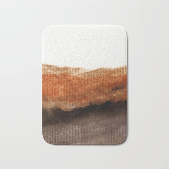 Watercolor abstract landscape 21 Bath Mat