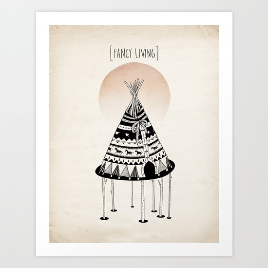 Fancy Living Art Print