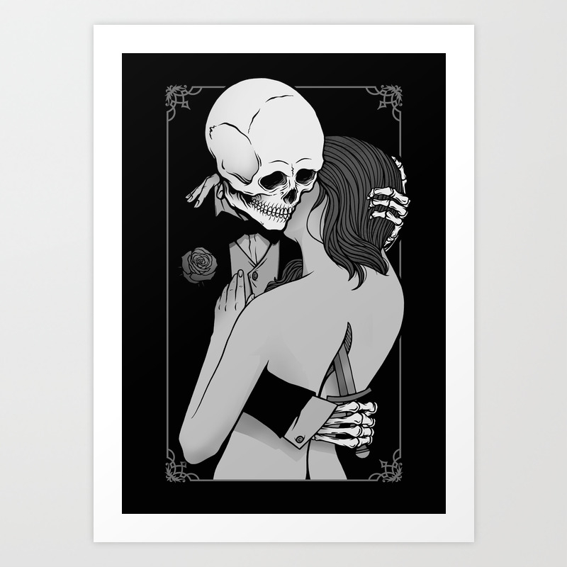 Love And Death Art Print By Deniart Society6 Love And Death Art Print By Deniart Society6