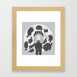 Cat Conjurer Framed Art Print