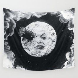 A Trip To The Moon Film Georges Méliès Wall Tapestry