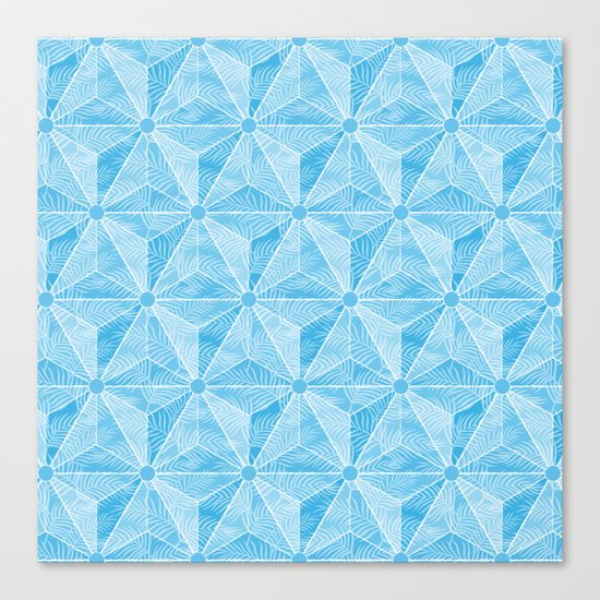 Geodesic Palm_Blue Sky Canvas Print