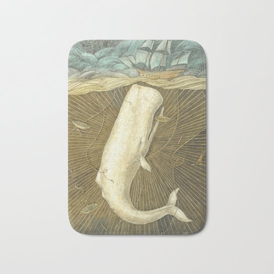 White Whale Bath Mat