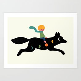Whimsical Journey - Fox Art Print