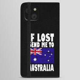Australia Flag Saying iPhone Wallet Case