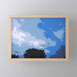 abstract sky Framed Mini Art Print