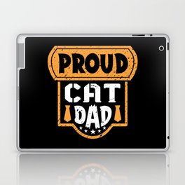Proud Cat Dad Father's Day Laptop Skin