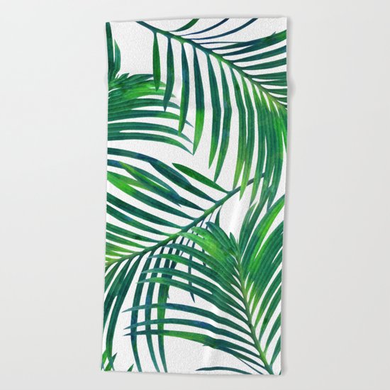 Palm Paradise #society6 #decor #buyart Beach Towel