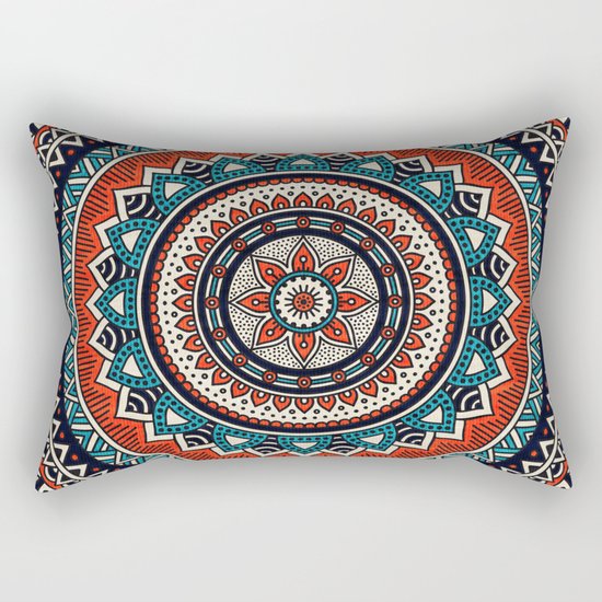 Hippie Mandala 8 Rectangular Pillow