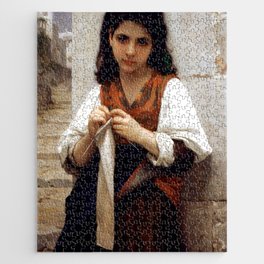 William-Adolphe Bouguereau "Knitter" Jigsaw Puzzle