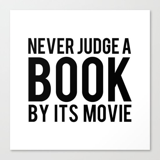 Never Judge A Book By Its Movie Canvas Print