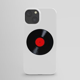 Blank Red Record Label iPhone Case