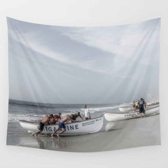 Beach Patrol Jersey Shore Wall Tapestry by ShootFirstNYC Society6