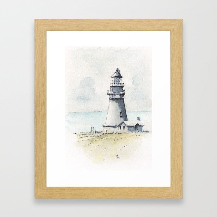 Yaquina Head Lighthouse Framed Art Print