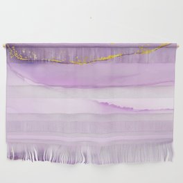 Marble Golden Purple Modern Collection Wall Hanging