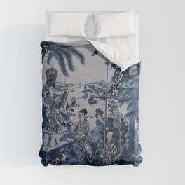 17th Century Delftware Chinoiserie Comforter